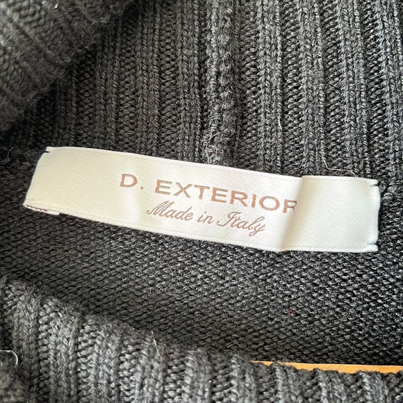 Black Wool Designer Turtleneck - Made in Italy by D. Exterior - Picture 4 of 5